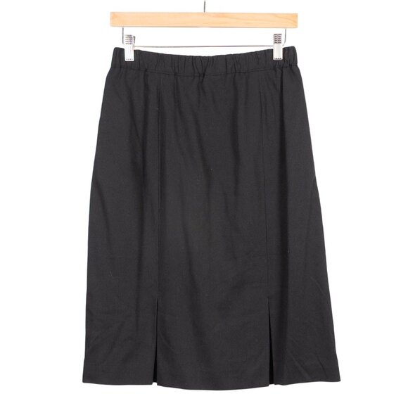 Unbranded Dresses & Skirts - VTG Pleated Pencil Skirt 16 Womens Black Knee Length Career Casual Basic Classic